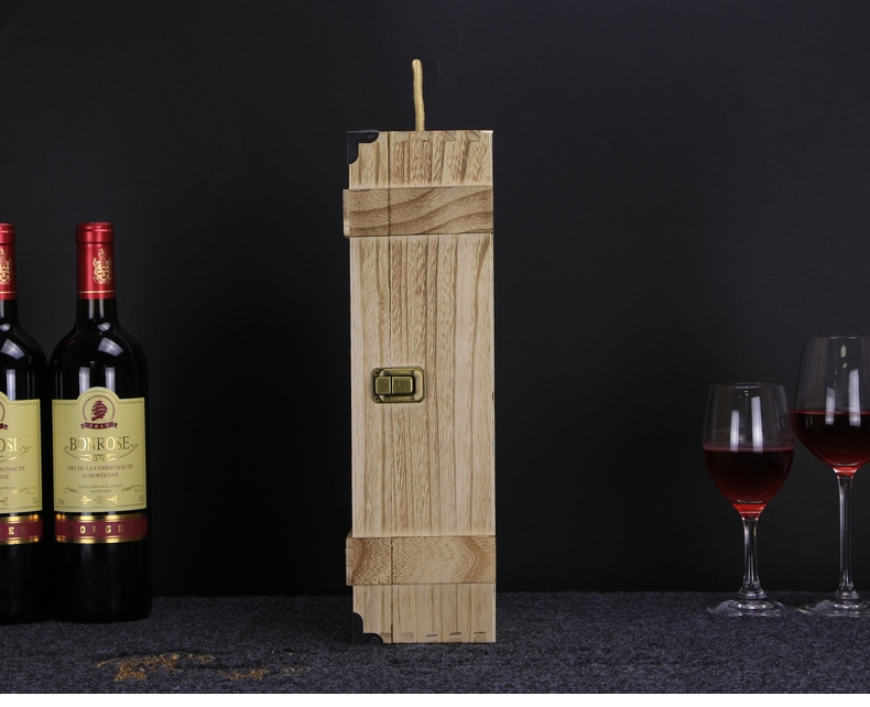 紅酒盒雙支裝復古禮盒通用定實木質制作紅酒木盒紅酒包裝盒