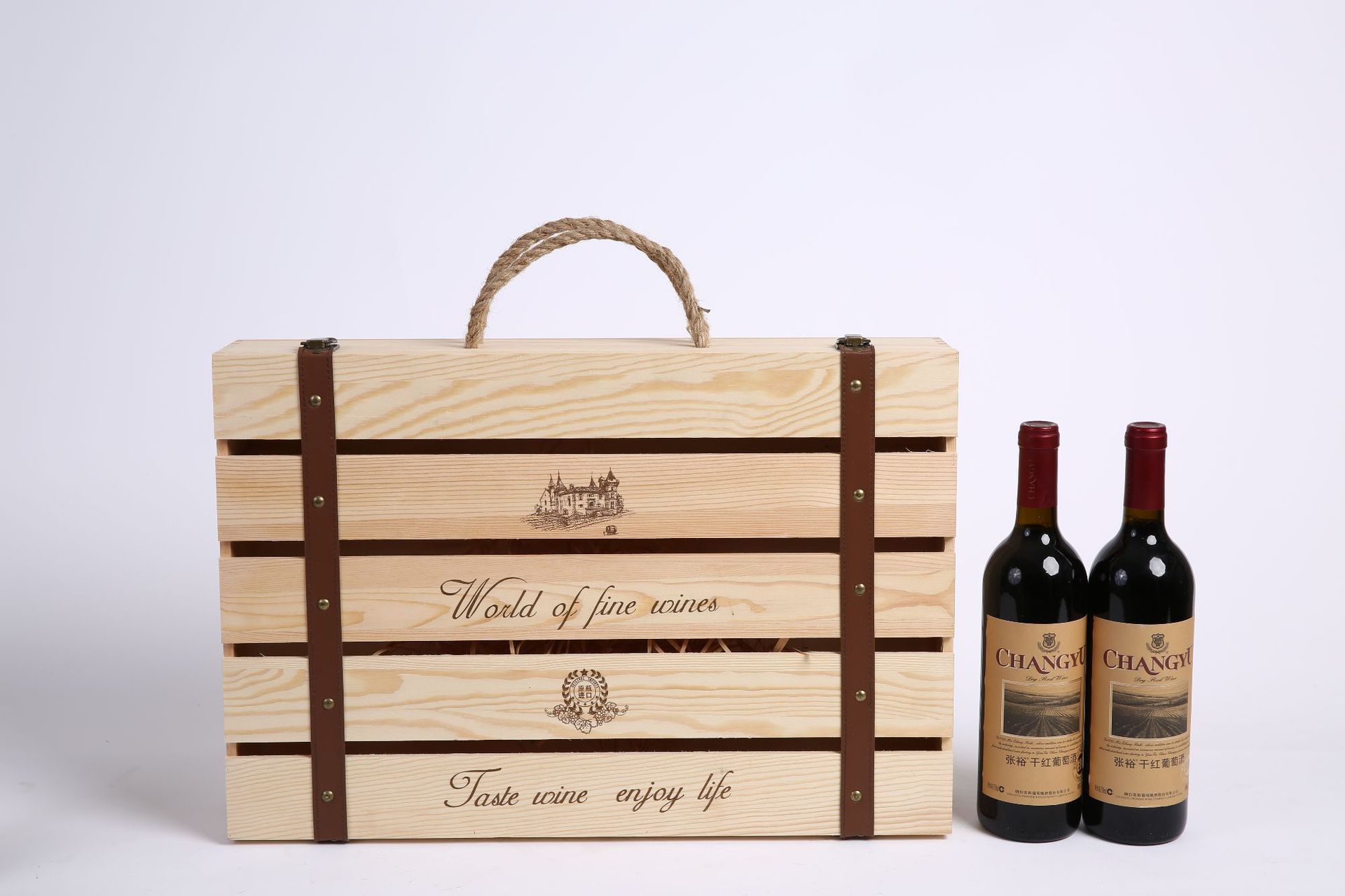廠家直銷實木紅酒盒 6支裝葡萄酒禮盒的精致包裝